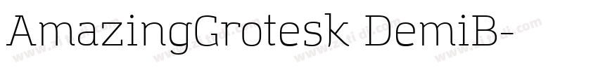 AmazingGrotesk DemiB字体转换